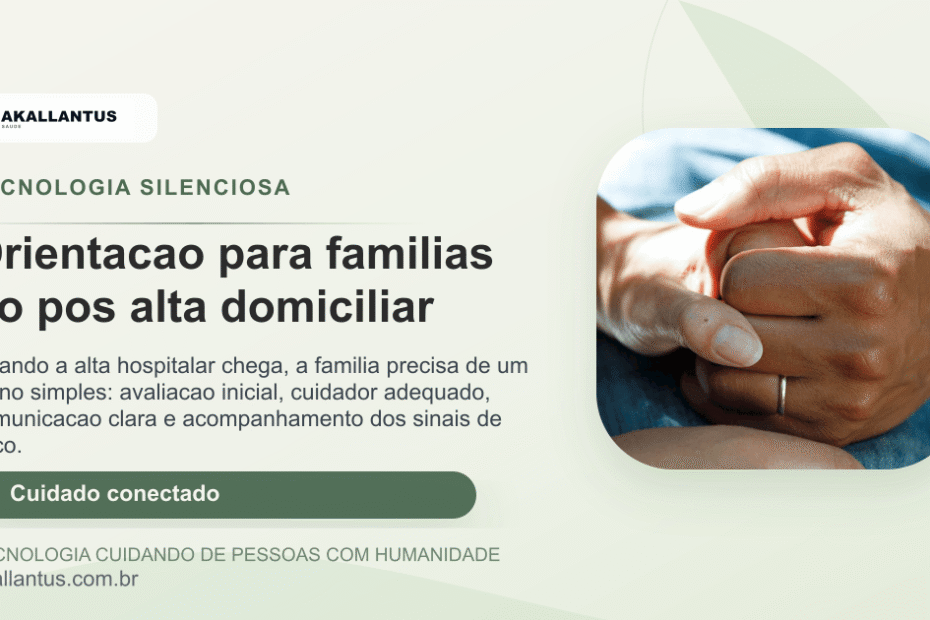 Orientacao para familias no pos alta domiciliar